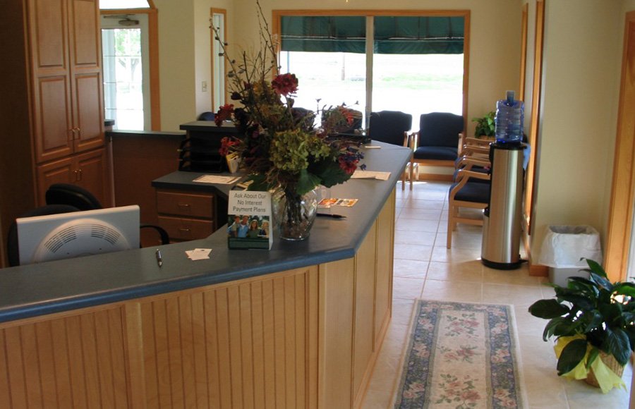 Welcoming reception desk