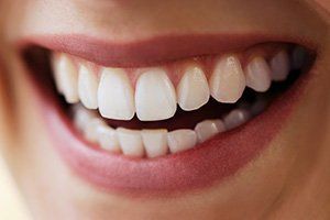 closeup of attractive healthy smile