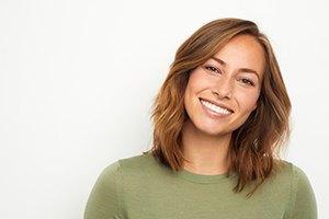 closeup of patient smiling 