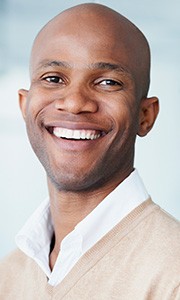 Young man with engaging smile