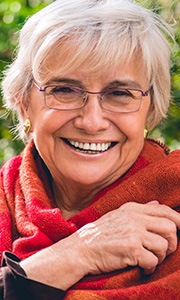 Senior woman with healthy smile