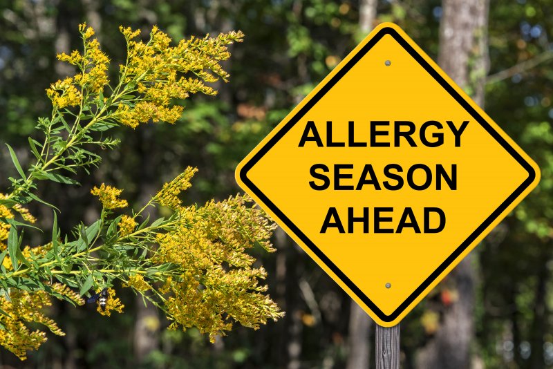 Allergy Season Ahead sign