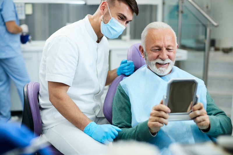 a patient who isn’t embarrassed at the dentist in Springfield